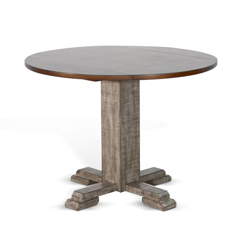 Sunny Designs Drop Leaf Round Table