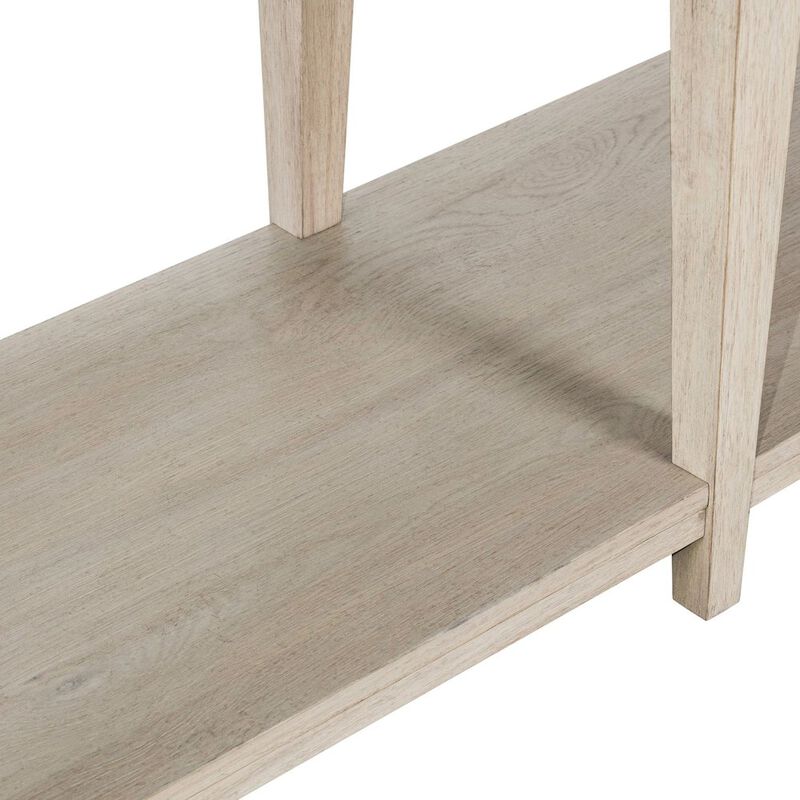 Liberty Furniture Sofa Table for Living Room Storage Traditional - Sanctuary White Oak Wood image number 9