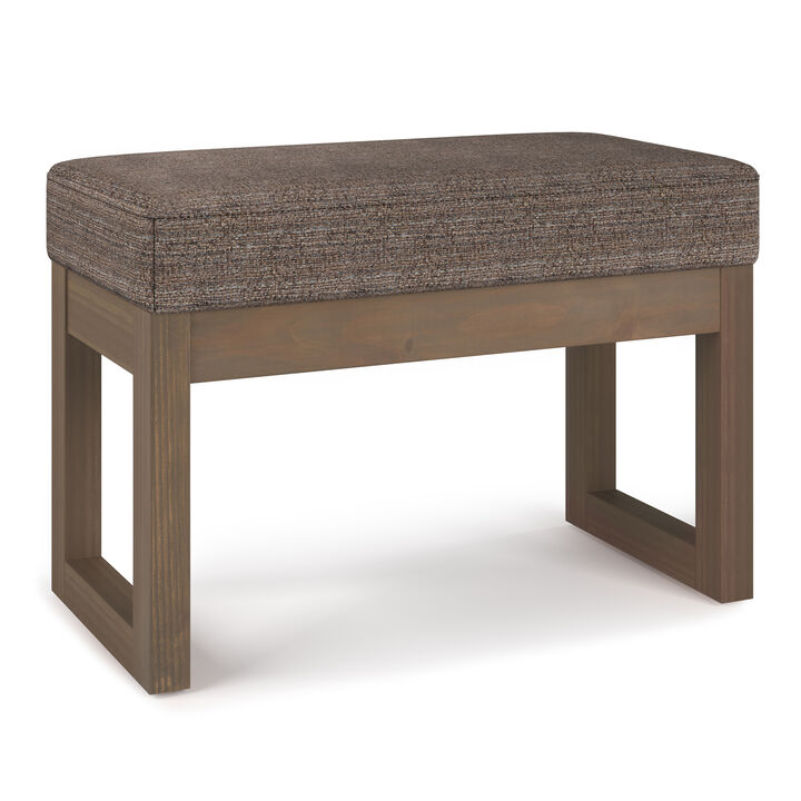 Milltown 26 in Wide Rectangle Footstool Small Ottoman Bench