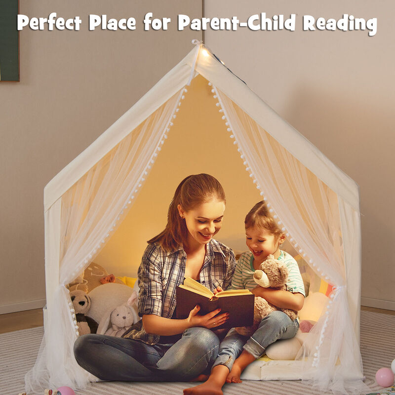 Play Tent with Washable Cotton Mat &ndash; Perfect Kids&rsquo; Holiday or Birthday Gift