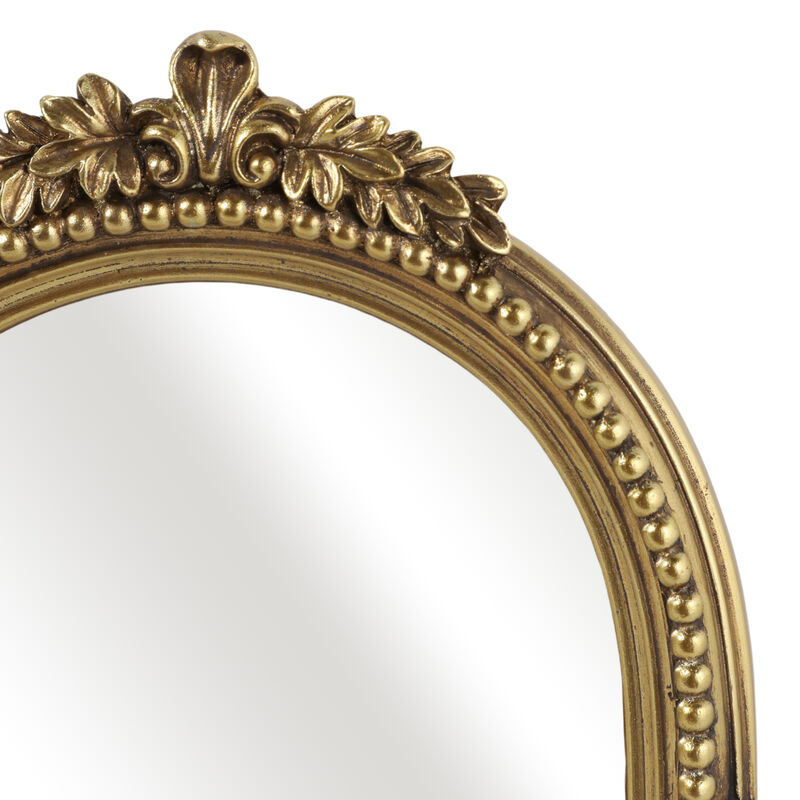 5x7" Ornate Arch Table Top Mirror, Gold image number 5