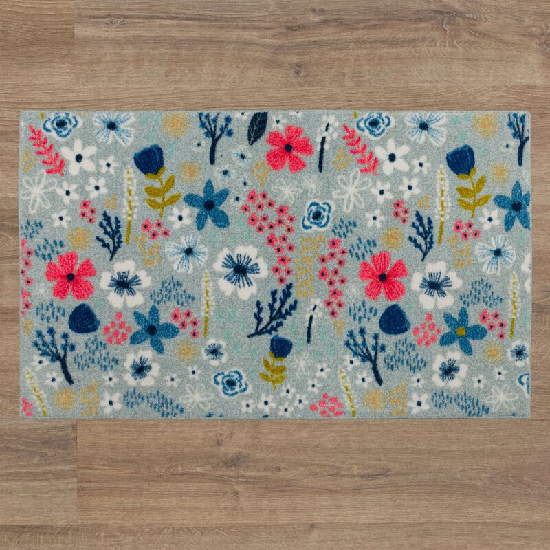 Whimsy Floral Multi 2' 6" x 4' 2" Kitchen Mat