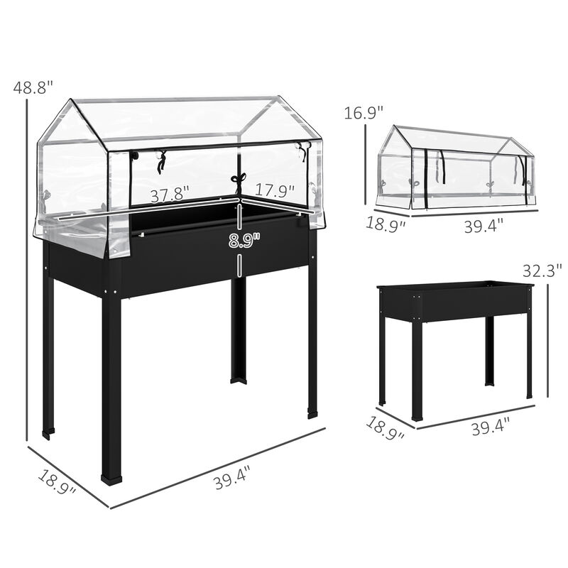 Hivvago Elevated Vegetable Planter with Drainage Hole image number 2