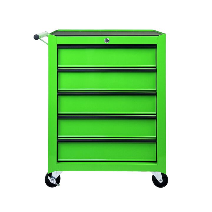 ELEMENT ACE Rolling 5-Drawer Metal Tool Chest with Ball Bearing Slides, Storage Organizer with Casters for Garages & Workspaces
