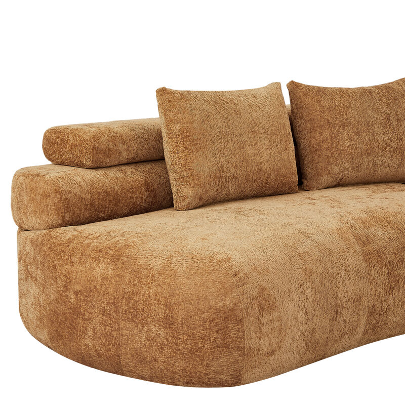 Paffur Curved Sectional Sofa image number 5