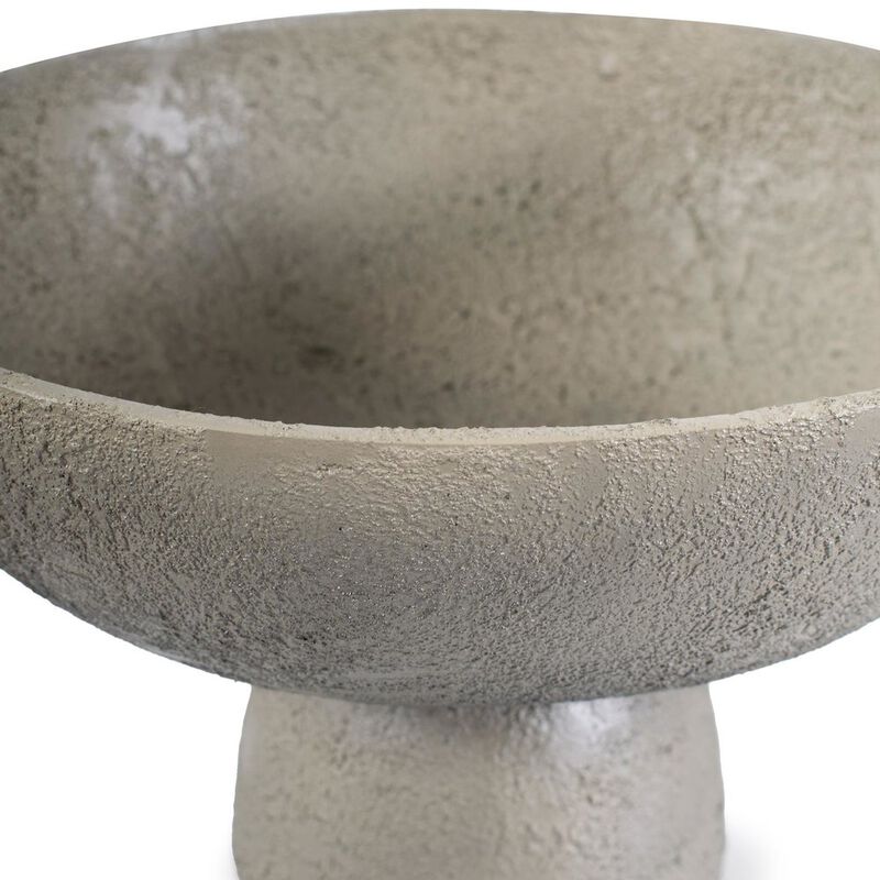 Howard Elliott Textured Blanton Taupe Round Bowl image number 2