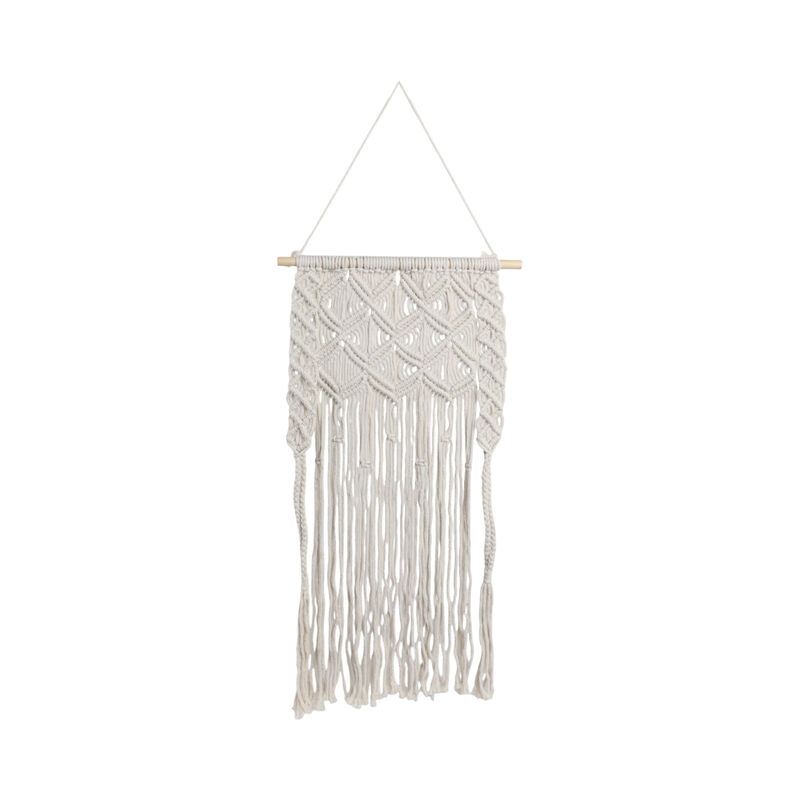 Wood, 18" Macrame Wall Shelf image number 5