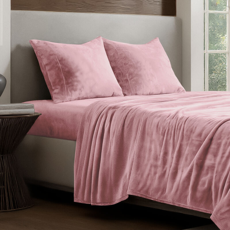 Velvety Soft Microplush Fleece Sheet Set image number 1