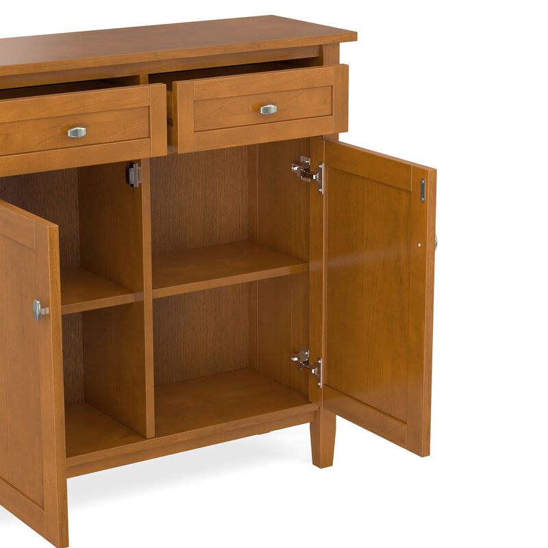 Warm Shaker SOLID WOOD 36 inch Wide Transitional Entryway Storage Cabinet in Light Golden Brown image number 8