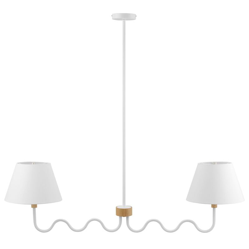 Sunlit Squiggle 2-Arm Pendant Light image number 0