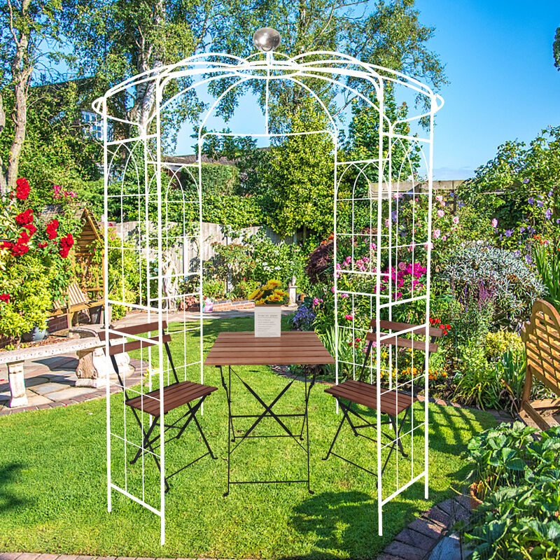 Wedding Arch Gazebo Metal Birdcage Pergola for Ceremonies & Gardens