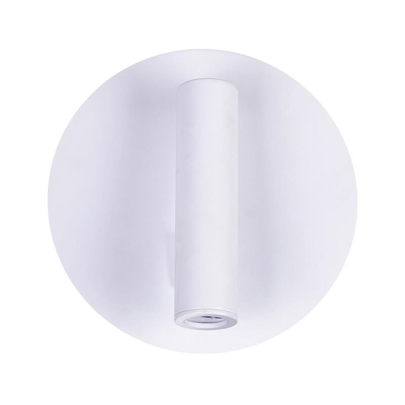 Private I LED Sconce With Matte White Finish
