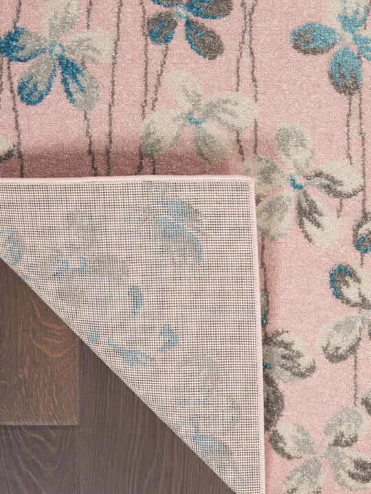 Tranquil TRA04 Pink 4' x 6' Rug
