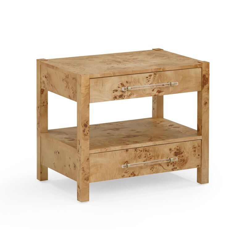 Brandyss Honey Burl Nightstand image number 0