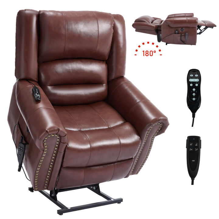 Mondawe Power Lift Recliner Chair Heat Massage, Heavy Duty Motion Mechanism with USB Ports