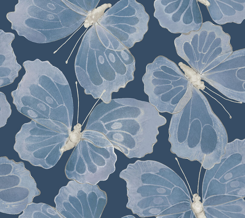 Monarch Pewter Peel & Stick Wallpaper (Set of 2)