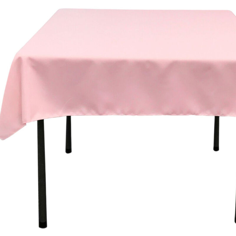58-Inch Square Polyester Poplin Tablecloth for Dining and Kitchen Tables image number 2