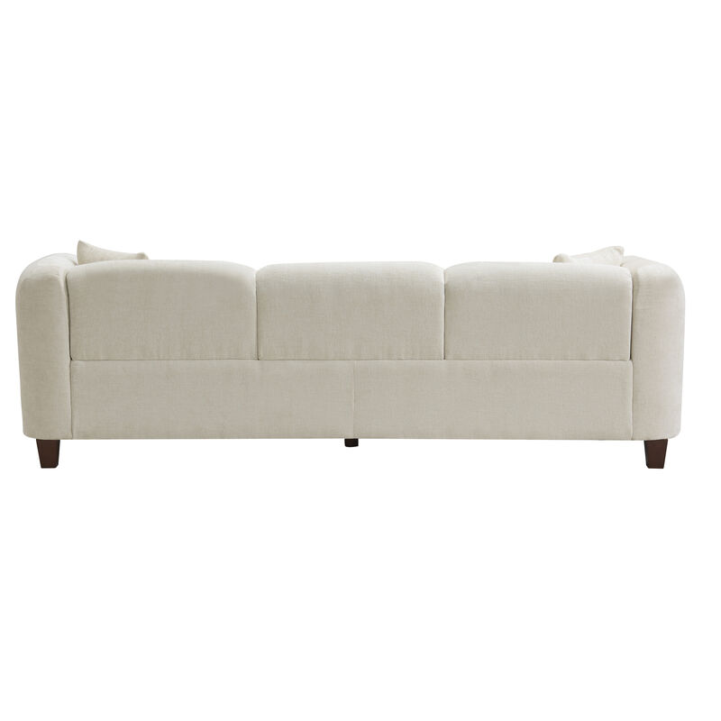 Christopher Knight Home Tamid 87" Modern Upholstered 3 Seater Sofa  with 2 Pillows