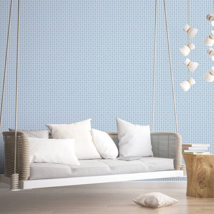 Small Prints Tulip Flip Blue Wallpaper G56704