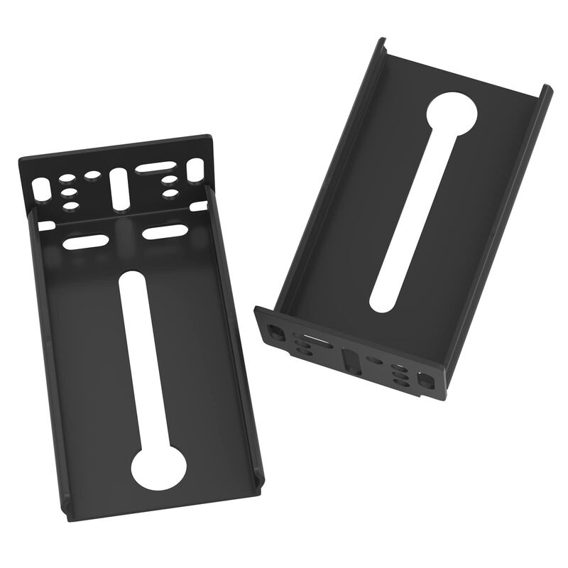 LONTAN 5 Pairs Black Rear Mounting Brackets for Drawer Slide Mounting Brackets B4502BK Metal Drawer Slide Brackets for Drawer Gi