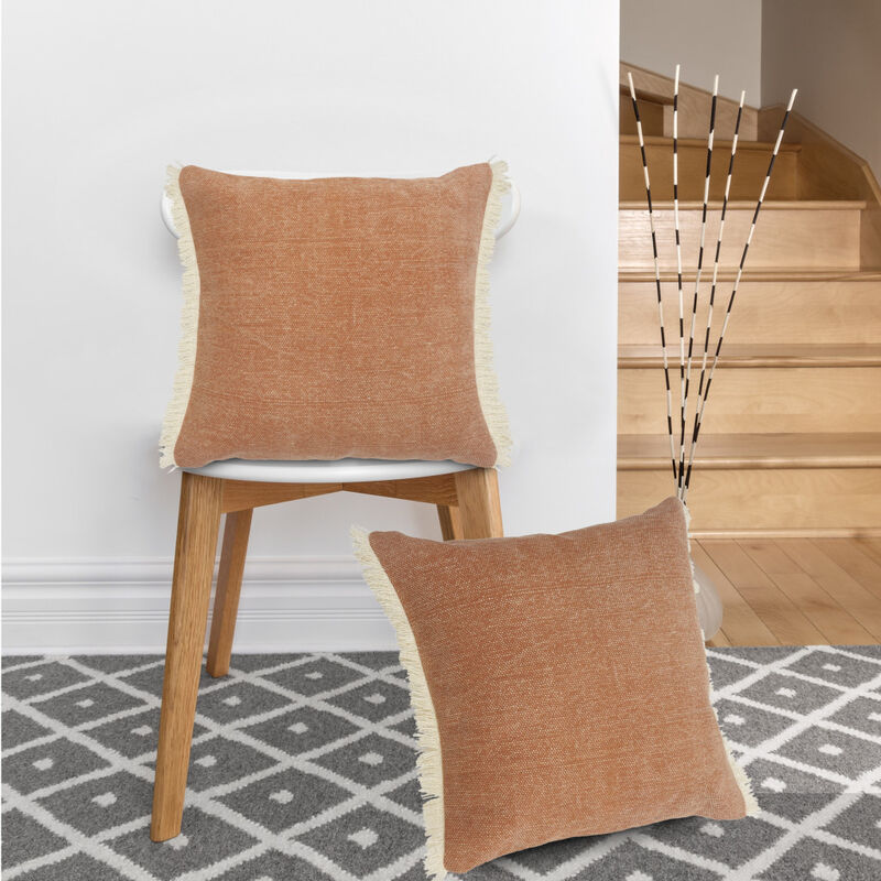 Cotton Abstract Zippered Throw Pillow &ndash; Stylish Decorative Cushion for Living Room, Bed, or Chair