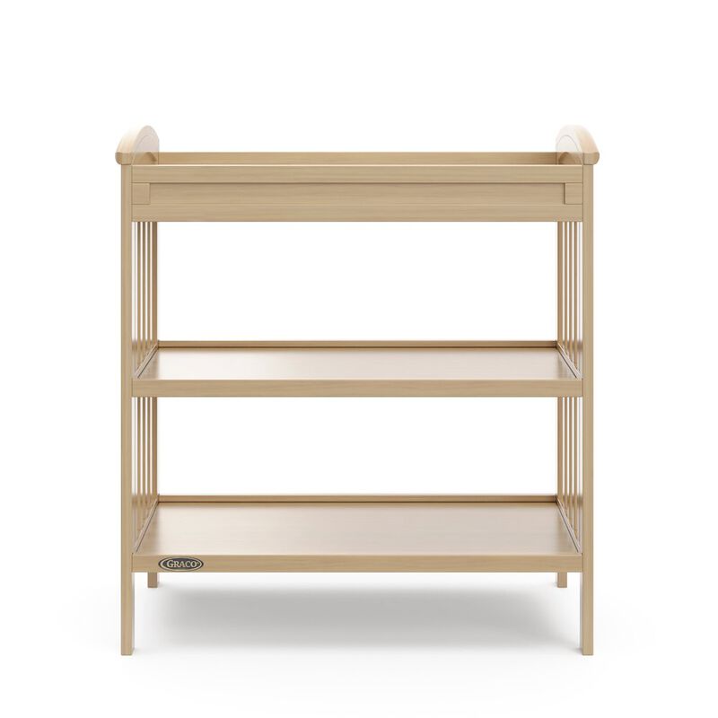 Graco Benton Changing Table with Bonus Water-Resistant Changing Pad - Driftwood image number 1