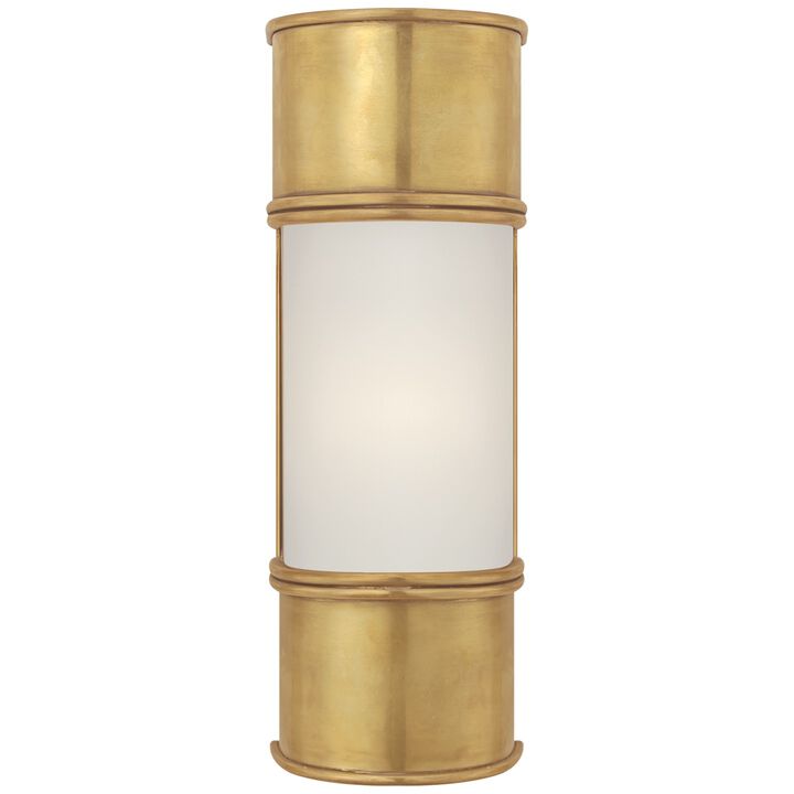 Oxford 12" Bath Sconce in Antique-Burnished Brass