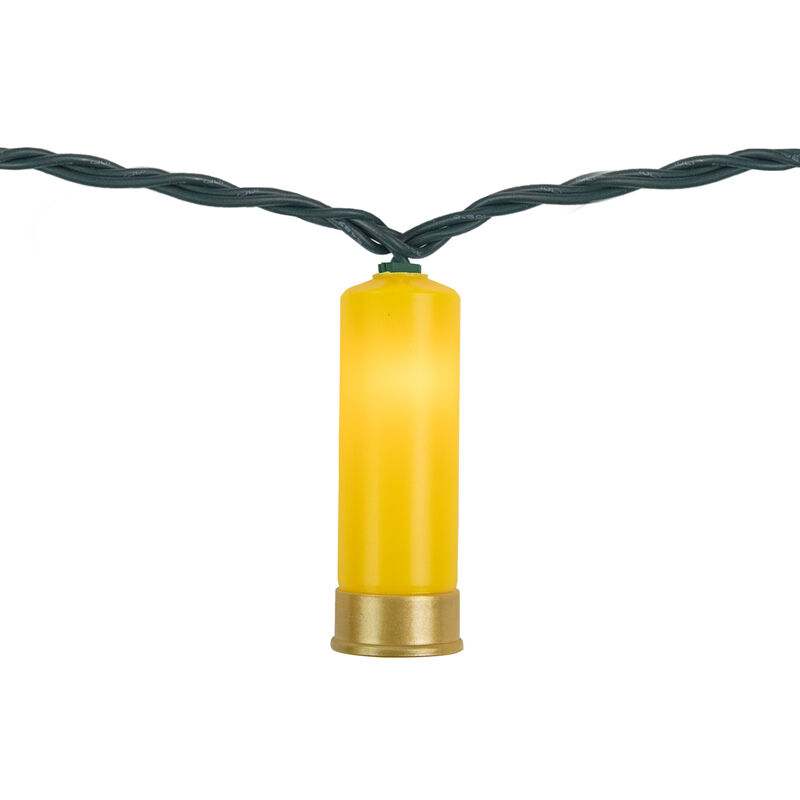 10ct Multi-Color Shotgun Shell Novelty Christmas Light Set  Clear Lights image number 6