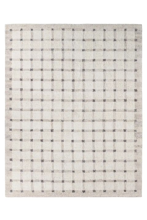 Form And Weave Hildie & Weave Hildie White Alyssum 8' 8'6" x 11'6" Rug