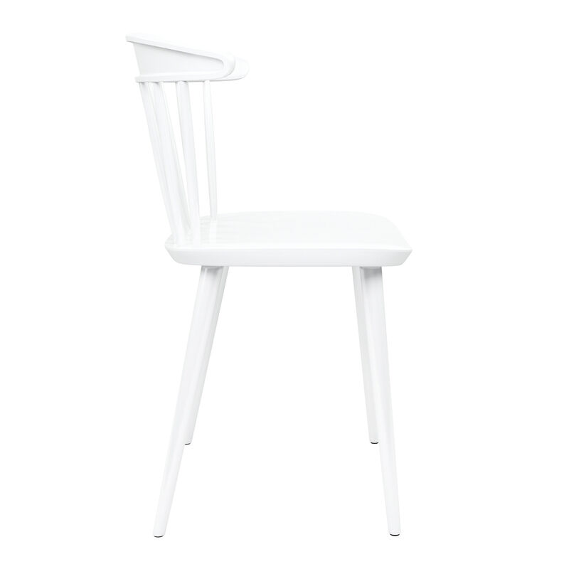 Heavy-Duty Plastic Slat Back Dining Side Chair – Restaurant & Home Seating
