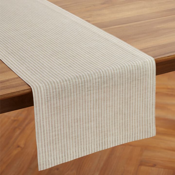 Linen Table Runner - Narrow Stripe
