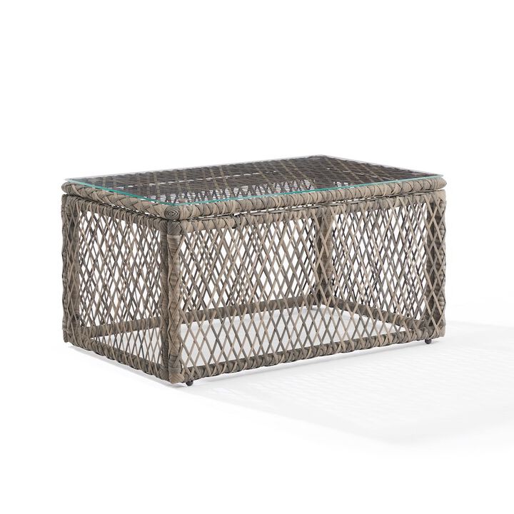 Granite Bay Wicker Outdoor Coffee Table