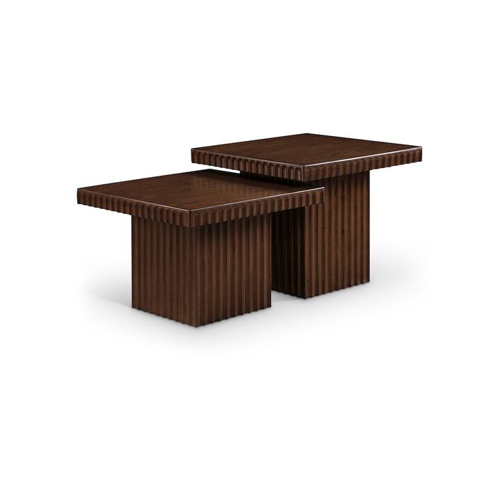 Meridian Furniture Spencer Brown Oak Veneer Coffee Table