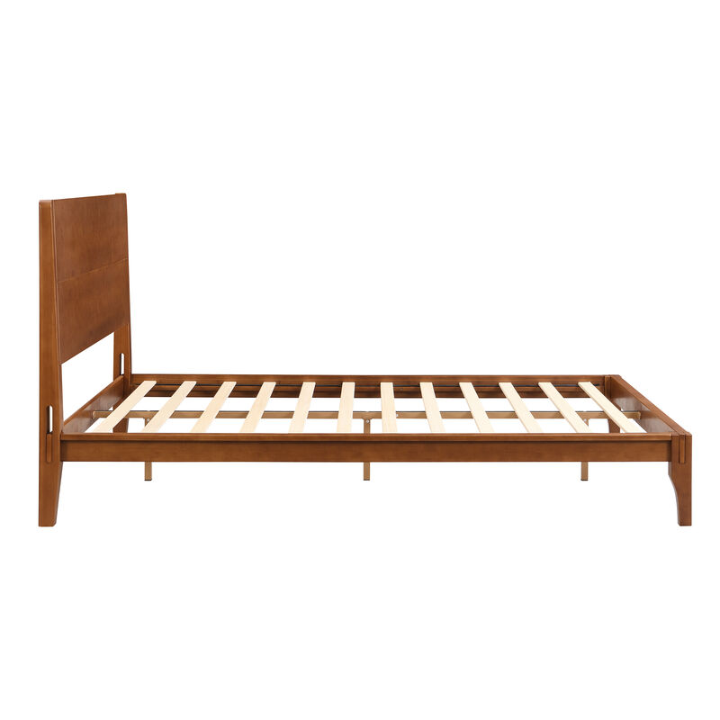Merax Modern Bamboo Platform Bed with Headboard