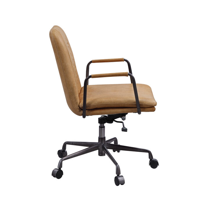 Eclarn Office Chair in Rum Top Grain Leather