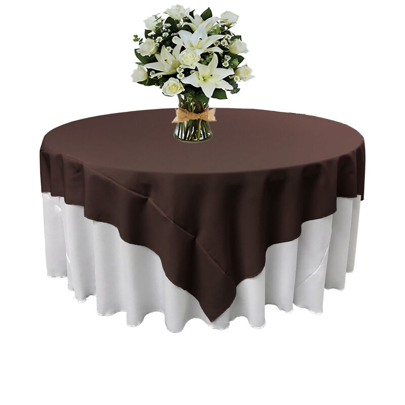 90-Inch Round Table Cover in Polyester Poplin for Home or Event Use image number 2