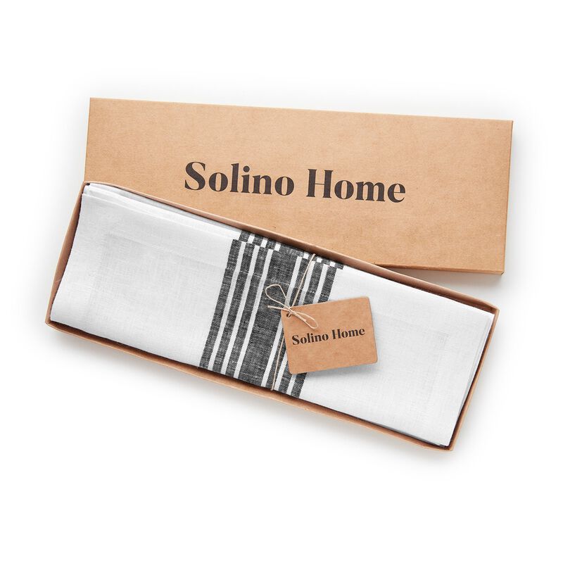 Christmas Linen Placemats 14 x 19 in Set of 4 - Farmhouse, Solino Home