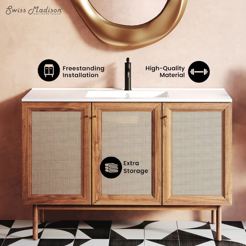Classe 48" Freestanding Bathroom Vanity with Sink Top image number 1