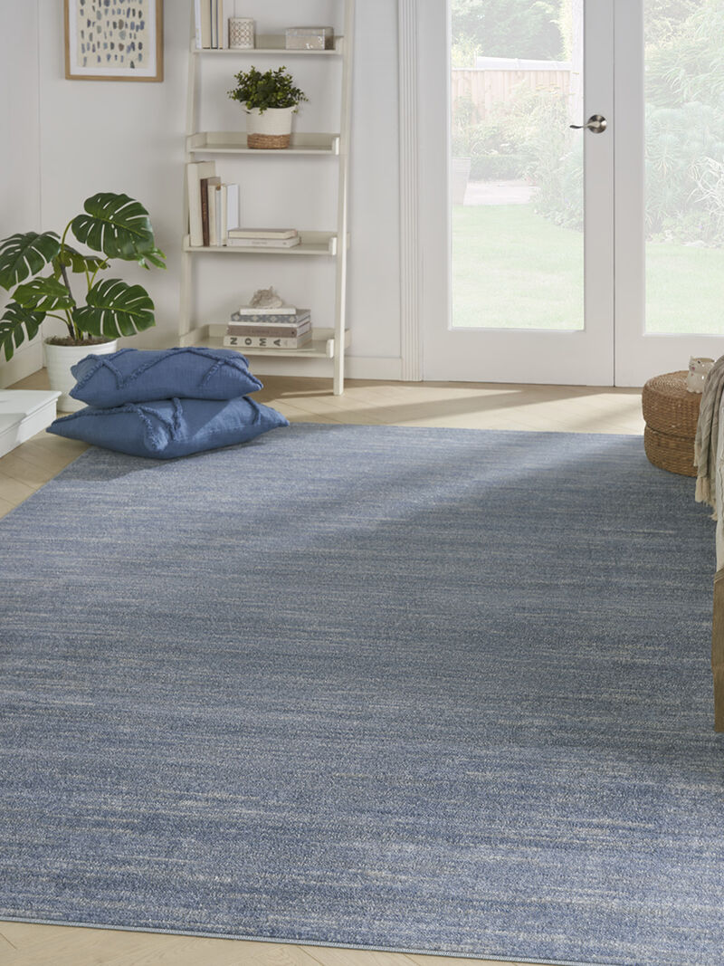 Nourison Essentials NRE01 Blue/Gray 10' x 14' Rug