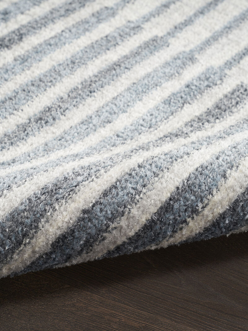 Astra Machine Washable ASW03 Ivory/Blue 3'3" x 5' Rug