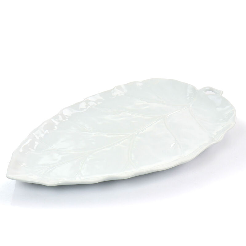 Martha Stewart 19 Inch Fine Ceramic Platter in White image number 4