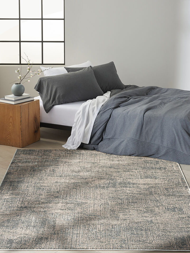 CK024 Irradiant IRR01 Black/Ivory 5'3" x 7'3" Rug image number 6