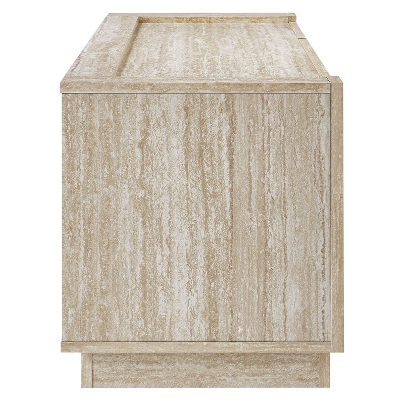 Modway Hollis TV Console with Faux in Travertine image number 5