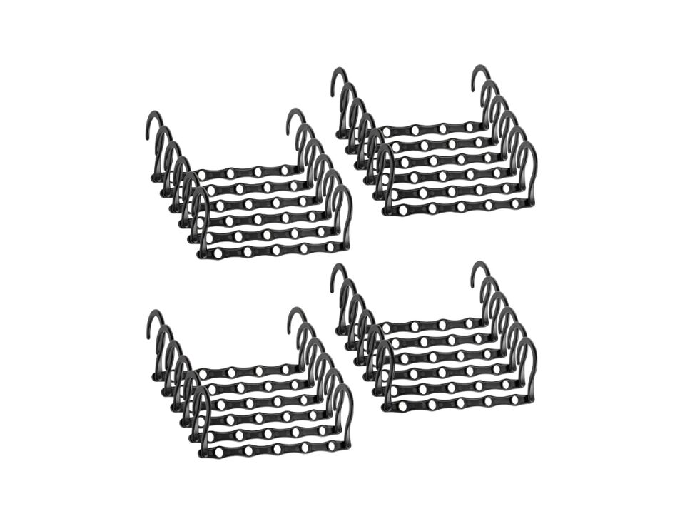 Space Saving Clothes Hangers 24 Pack Collapsible Closet Organizer Hooks