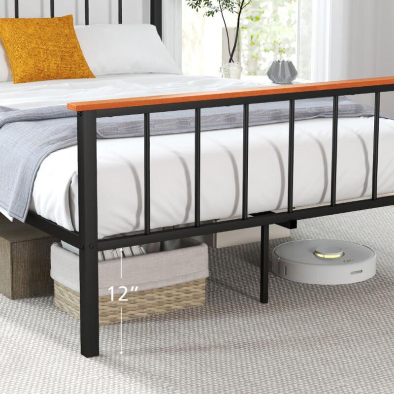 Hivvago Bed Frame with Headboard and Footboard