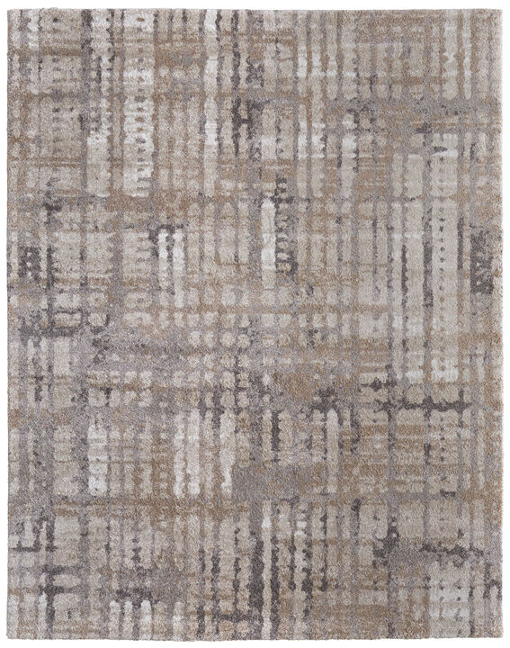 HomeRoots Abstract Distressed Area Rug