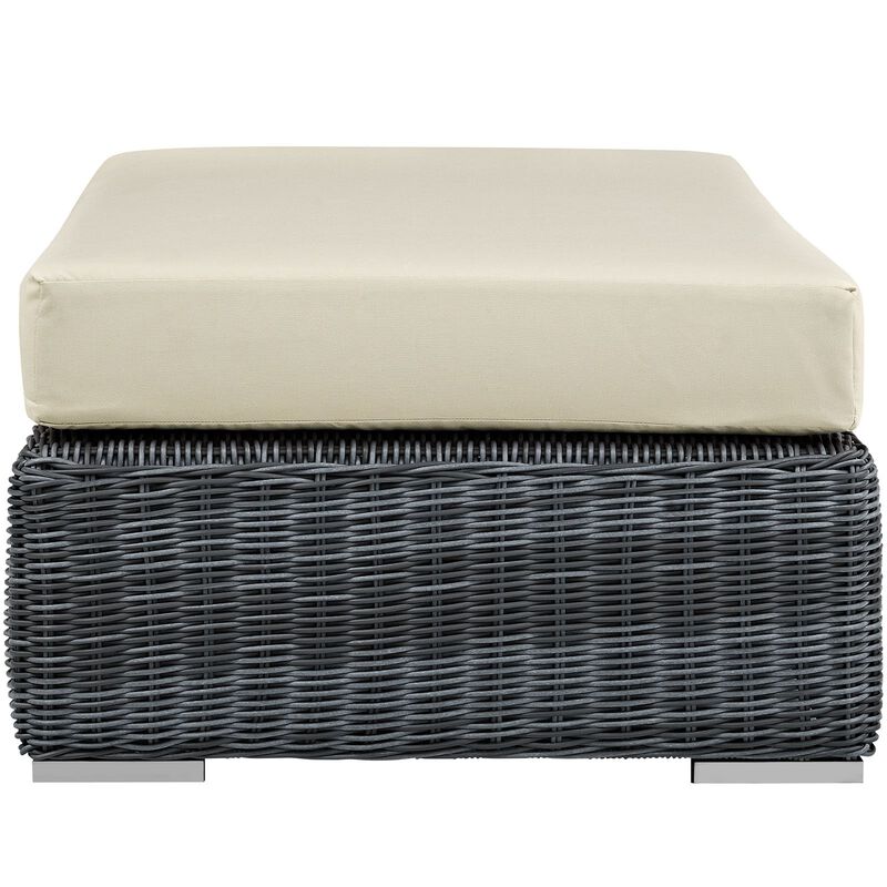 Summon Outdoor Patio Sunbrella Rectangle Ottoman image number 3