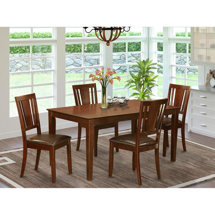 5 Pc Dining room set for 4 set-Dining Table and 4 Dining Chairs
