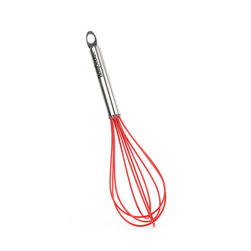 Betty Crocker&nbsp;Silicone Coated 10 Inch Whisk, Red/Stainless Steel