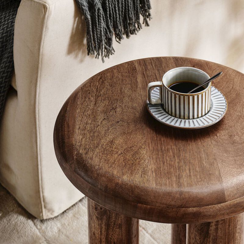 Mavina Mango Wood Side Table image number 6